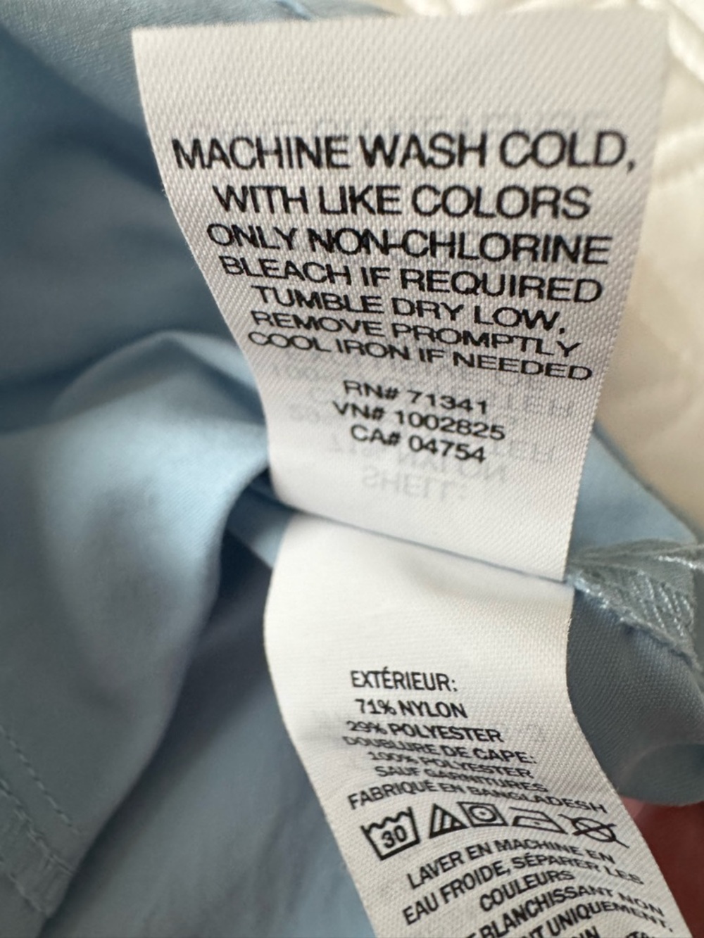 L.L. Bean Light Blue Tropicwear Button-Down Long Sleeve Sun Block Shirt Sz XLP - Picture 12 of 16
